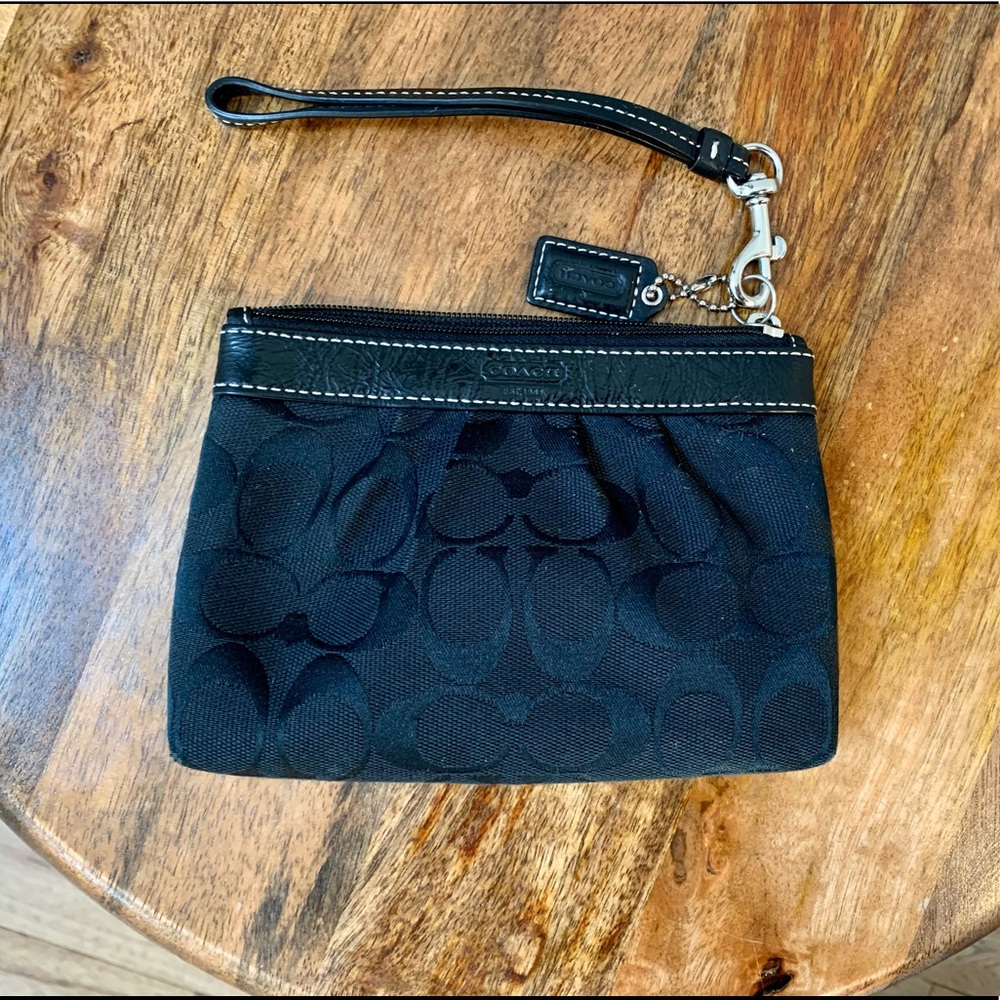 Coach Signature Mini Wristlet